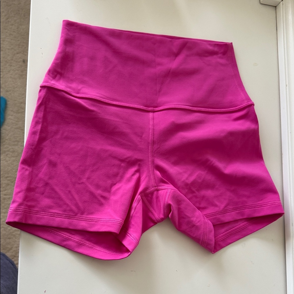 Women's Hot Pink Biker Shorts